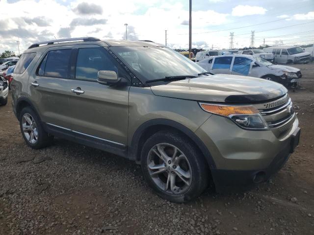 1FM5K8F87DGB92232 - 2013 FORD EXPLORER LIMITED GREEN photo 4