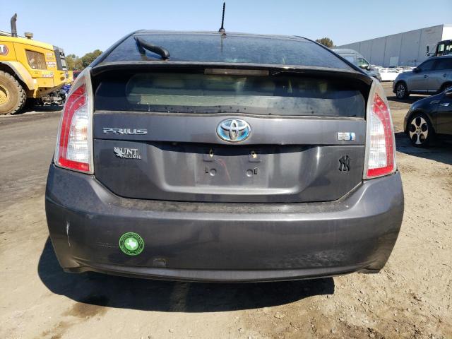 JTDKN3DU8F0419182 - 2015 TOYOTA PRIUS GRAY photo 6