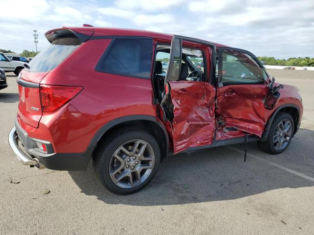 5FNYF8H53PB040598 - 2023 HONDA PASSPORT EXL RED photo 3