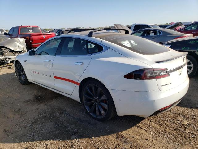 5YJSA1E40HF200462 - 2017 TESLA MODEL S WHITE photo 2