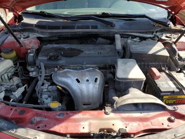 4T4BE46K89R075899 - 2009 TOYOTA CAMRY BASE RED photo 11