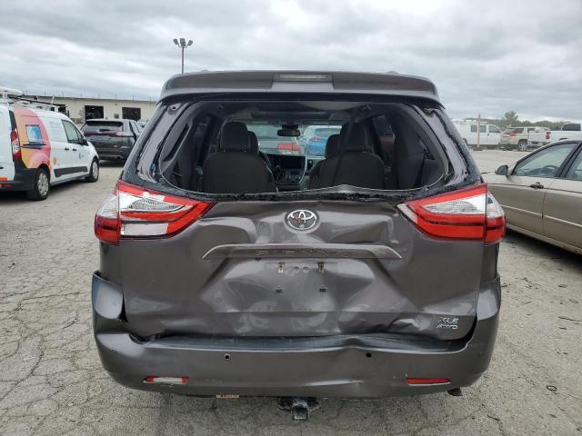 5TDDK3DC6FS102684 - 2015 TOYOTA SIENNA XLE GRAY photo 6