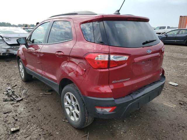 MAJ6S3GL0KC304989 - 2019 FORD ECOSPORT SE RED photo 2