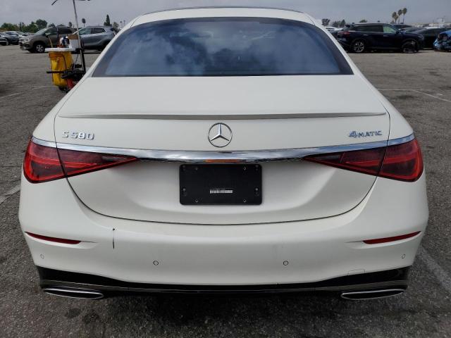 W1K6G7GBXPA170253 - 2023 MERCEDES-BENZ S 580 4MATIC WHITE photo 6