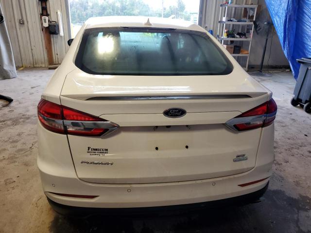 3FA6P0HD4KR245924 - 2019 FORD FUSION SE WHITE photo 6