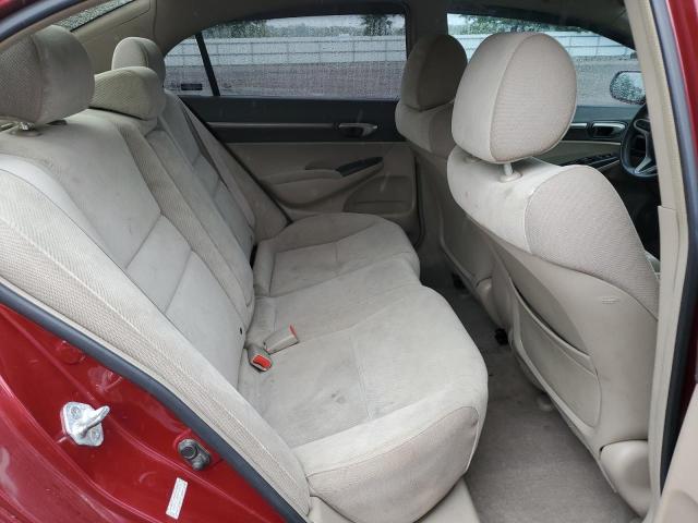 2HGFA16829H504974 - 2009 HONDA CIVIC EX RED photo 10