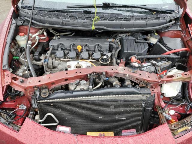 2HGFA16829H504974 - 2009 HONDA CIVIC EX RED photo 11