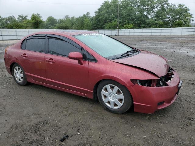 2HGFA16829H504974 - 2009 HONDA CIVIC EX RED photo 4