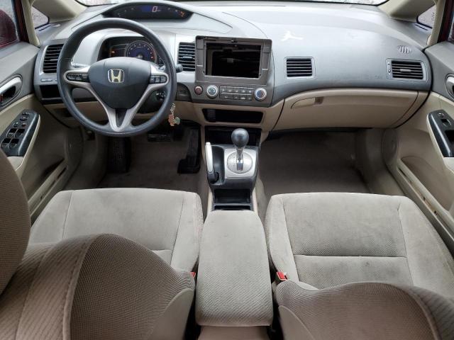 2HGFA16829H504974 - 2009 HONDA CIVIC EX RED photo 8