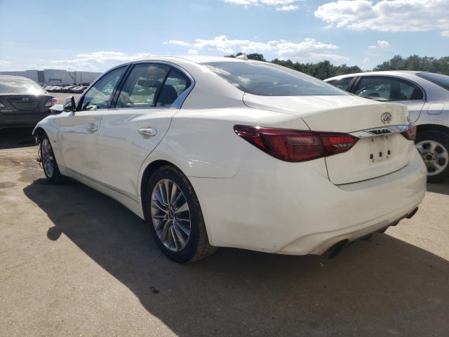 JN1EV7APXJM359350 - 2018 INFINITI Q50 LUXE WHITE photo 3