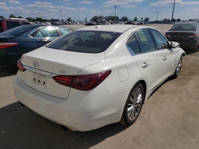 JN1EV7APXJM359350 - 2018 INFINITI Q50 LUXE WHITE photo 4