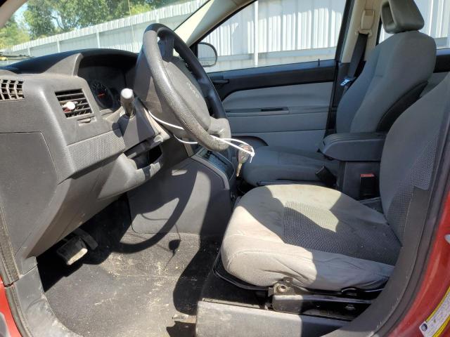 1J8FF47W17D122582 - 2007 JEEP COMPASS RED photo 7