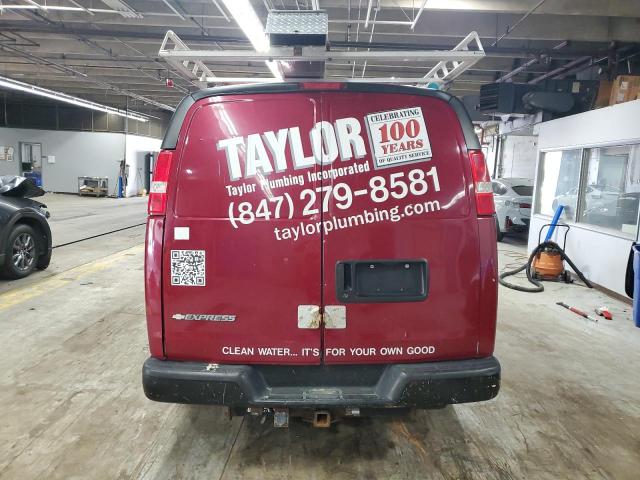 1GCGG25V971167696 - 2007 CHEVROLET EXPRESS G2500 BASE/LS/LT MAROON photo 6