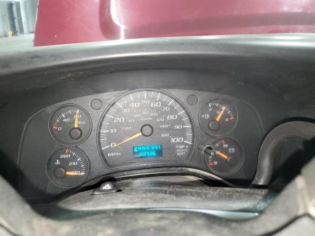 1GCGG25V971167696 - 2007 CHEVROLET EXPRESS G2500 BASE/LS/LT MAROON photo 9