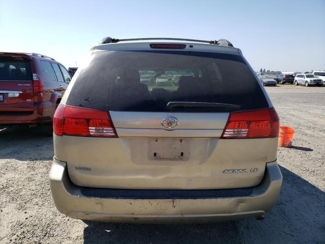 5TDZA23C04S162929 - 2004 TOYOTA SIENNA CE TAN photo 6