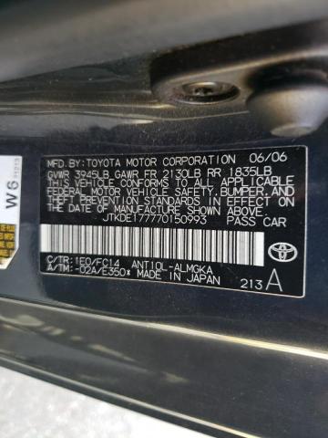 JTKDE177770150993 - 2007 TOYOTA SCION TC 石墨色 照片 13