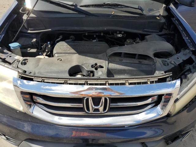 5FNYF4H69FB061505 - 2015 HONDA PILOT EXL BLUE photo 12