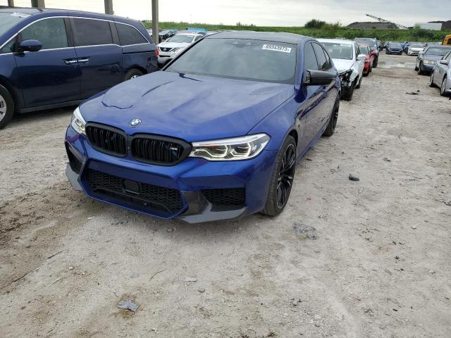 WBSJF0C56JG577465 - 2018 BMW M5 BLUE photo 1
