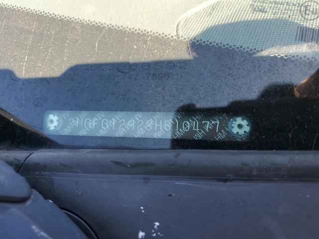 2HGFG12928H510477 - 2008 HONDA CIVIC EXL 蓝色 照片 12