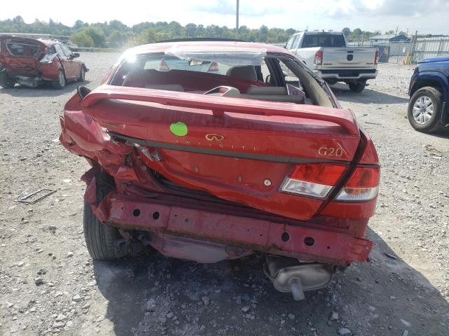 JNKCP11A2XT011370 - 1999 INFINITI G20 RED photo 6