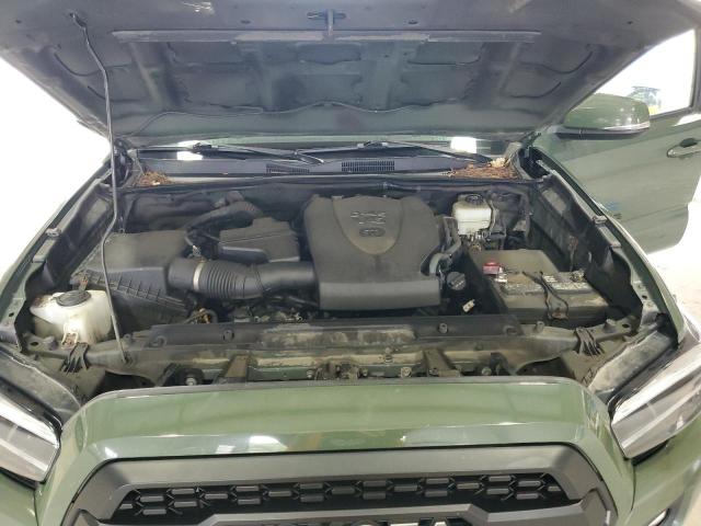 3TMCZ5AN7MM390639 - 2021 TOYOTA TACOMA DOUBLE CAB 绿色 照片 11