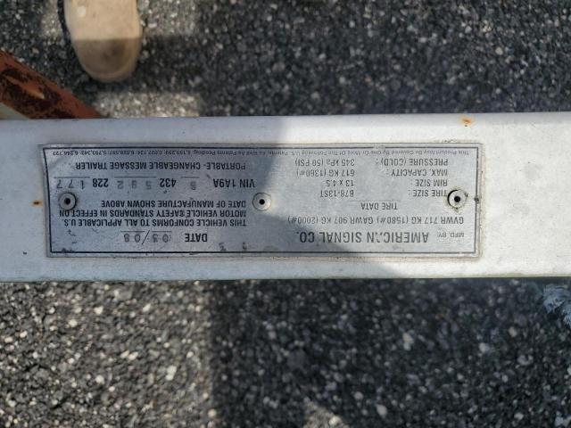 1A9AS432582228177 - 2008 TRAIL KING TRAILER WHITE photo 10