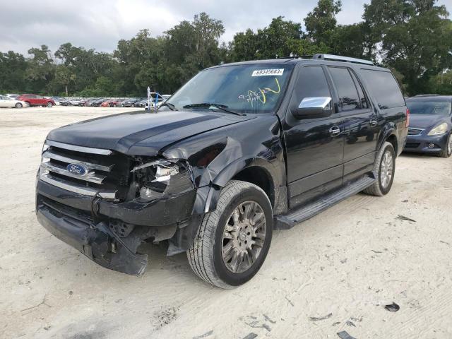 1FMJK1K59BEF16887 - 2011 FORD EXPEDITION EL LIMITED BLACK photo 1