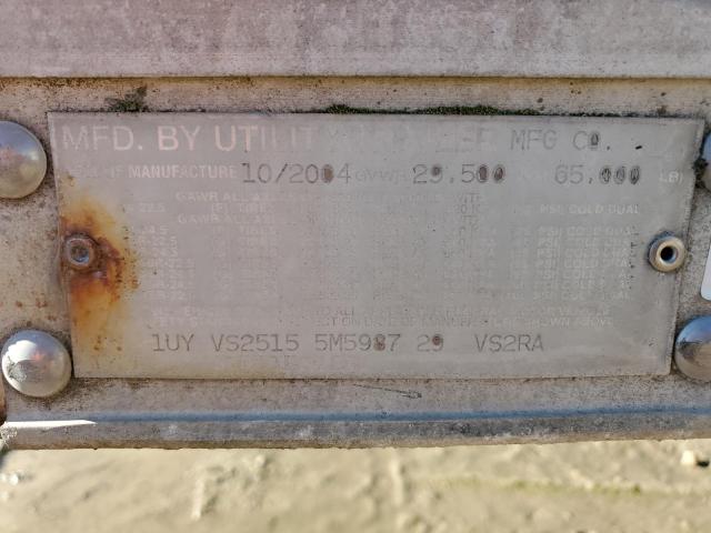 1UYVS25155M598729 - 2005 UTILITY TRAILER Սպիտակ լուսանկար 10