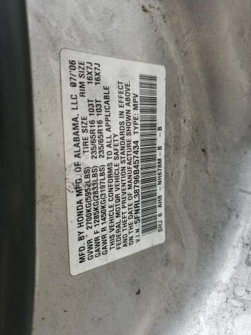 5FNRL38796B457434 - 2006 HONDA ODYSSEY EXL SILVER photo 13