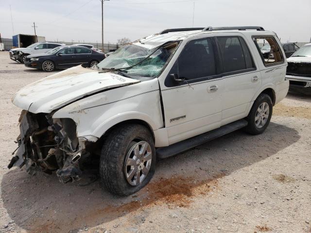 1FMFU15588LA47789 - 2008 FORD EXPEDITION XLT WHITE photo 1