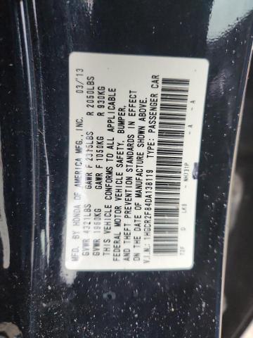 1HGCR2F84DA138119 - 2013 HONDA ACCORD EXL 黑色 照片 12