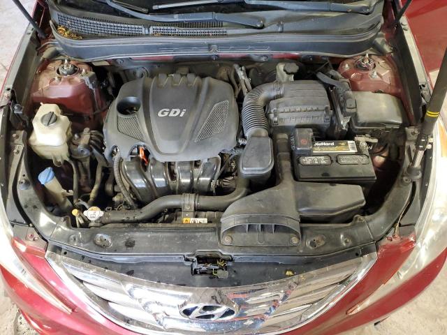 5NPEC4AC2DH624758 - 2013 HYUNDAI SONATA SE 勃艮第红 照片 11