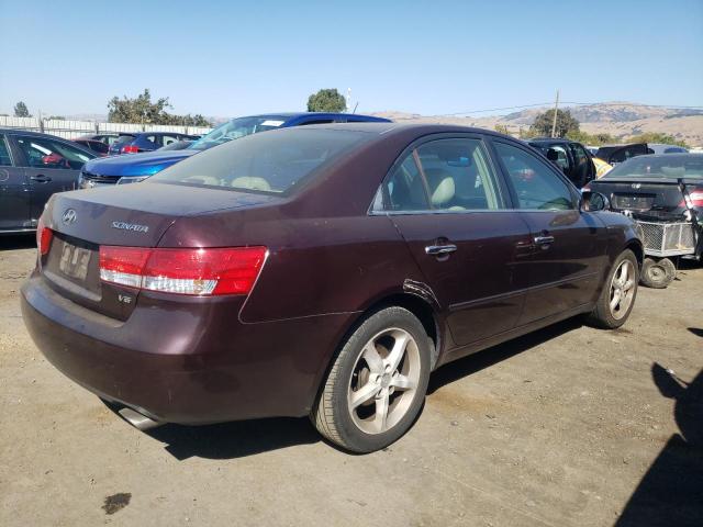 5NPEU46F66H032654 - 2006 HYUNDAI SONATA GLS BURGUNDY photo 3