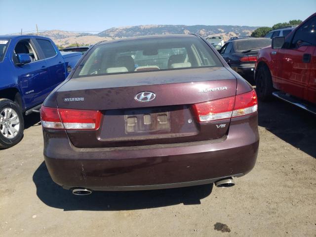 5NPEU46F66H032654 - 2006 HYUNDAI SONATA GLS BURGUNDY photo 6