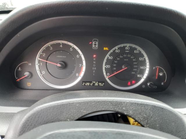 1HGCS12718A002595 - 2008 HONDA ACCORD EX BLACK photo 9