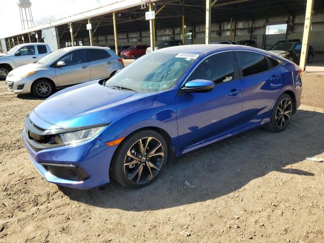 2HGFC2F89MH557910 - 2021 HONDA CIVIC SPORT Mavi foto 1