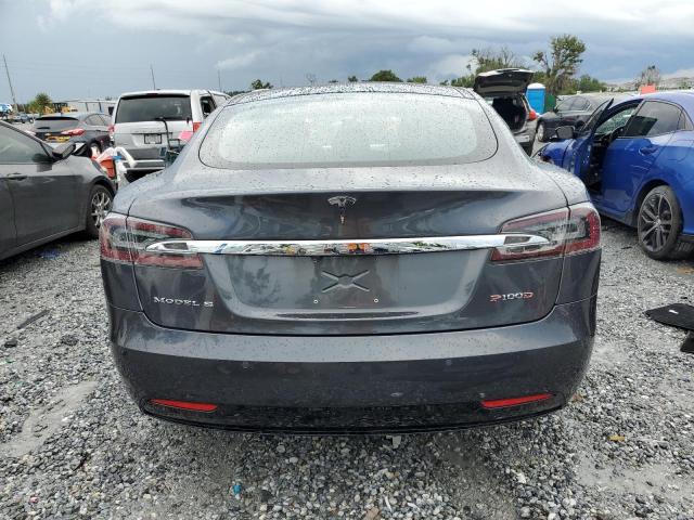 5YJSA1E42HF181297 - 2017 TESLA MODEL S GRAY photo 6