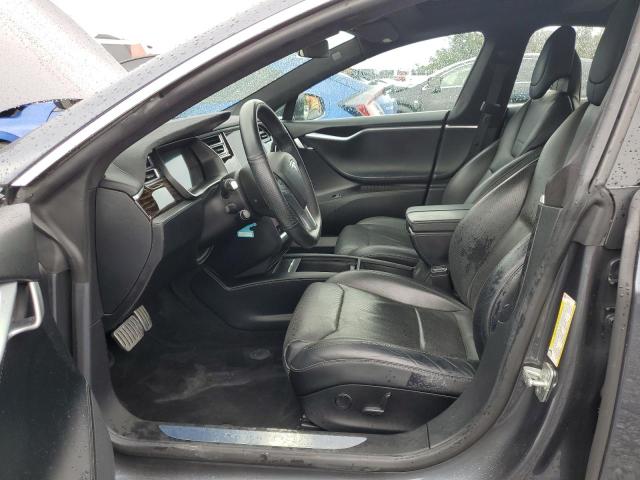 5YJSA1E42HF181297 - 2017 TESLA MODEL S GRAY photo 7
