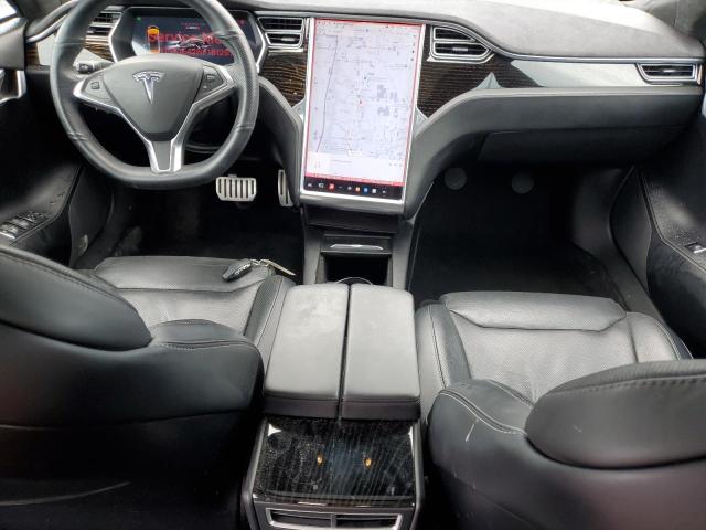 5YJSA1E42HF181297 - 2017 TESLA MODEL S GRAY photo 8