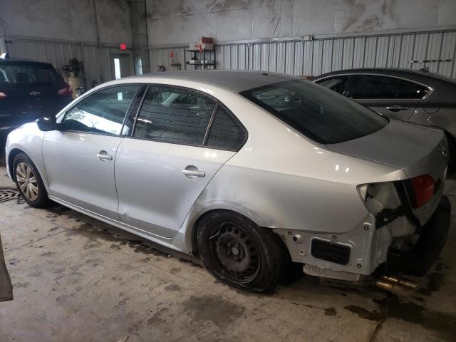 3VW2K7AJ2CM469625 - 2012 VOLKSWAGEN JETTA BASE 银色 照片 2