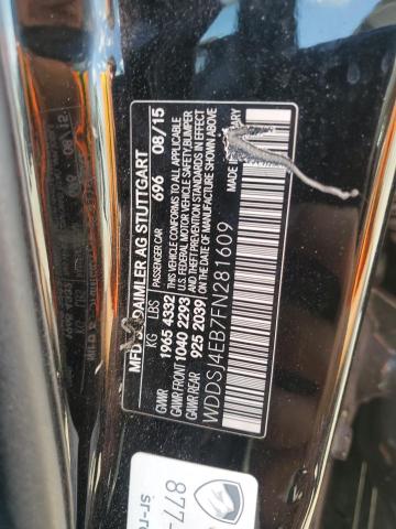 WDDSJ4EB7FN281609 - 2015 MERCEDES-BENZ CLA 250 黑色 照片 12