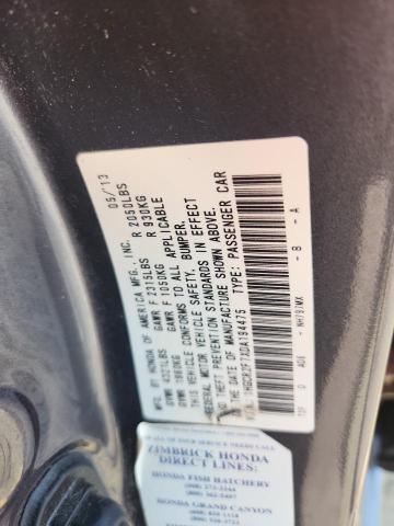 1HGCR2F7XDA194475 - 2013 HONDA ACCORD EX 灰色 照片 12