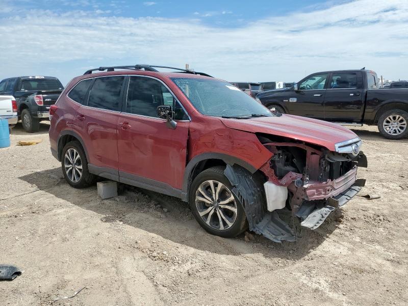 JF2SKASC4LH432744 - 2020 SUBARU FORESTER LIMITED MAROON photo 4