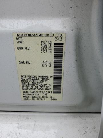 1N4AL3AP9JC254191 - 2018 NISSAN ALTIMA 2.5 Ağ foto 12