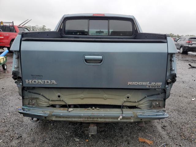 2HJYK16496H529427 - 2006 HONDA RIDGELINE RTS BLUE photo 6