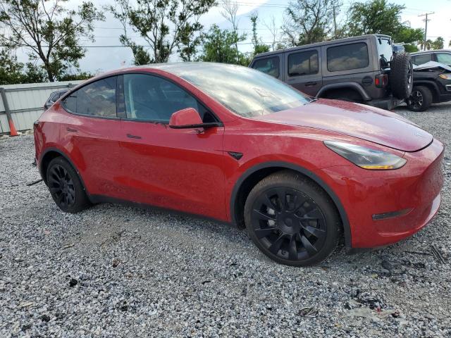 7SAYGDEE4PA178354 - 2023 TESLA MODEL Y Красный фото 4