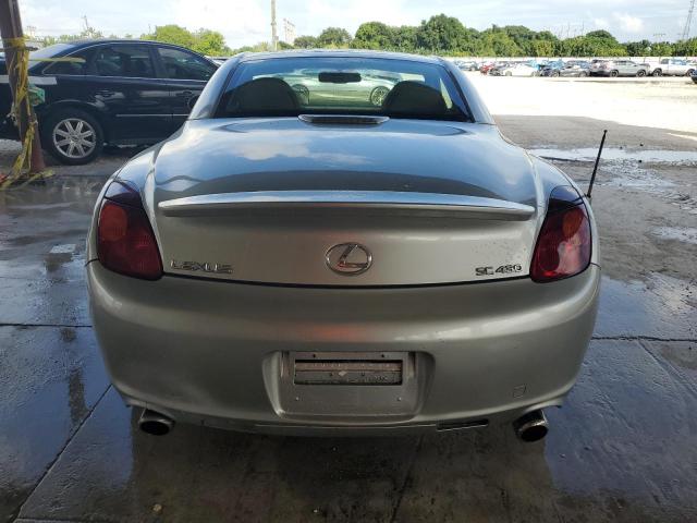 JTHFN48Y920025221 - 2002 LEXUS SC 430 SILVER photo 6