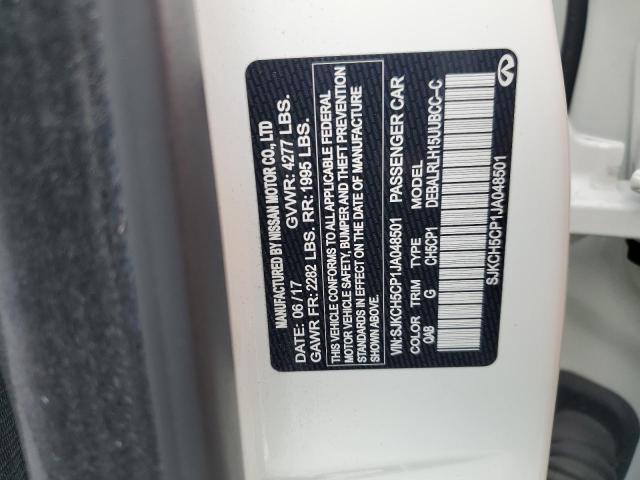 SJKCH5CP1JA048501 - 2018 INFINITI QX30 BASE WHITE photo 14