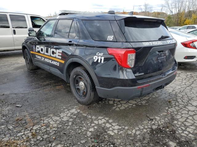 1FM5K8AB3NGA49346 - 2022 FORD EXPLORER POLICE INTERCEPTOR BLACK photo 2
