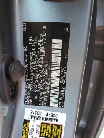 5TDZK22C49S287745 - 2009 TOYOTA SIENNA XLE Mavi foto 12